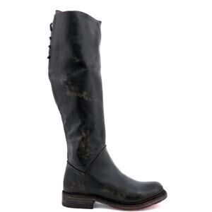 BED STU Manchester tall equestrian style boot Black Hand Wash Size 10 NIB
